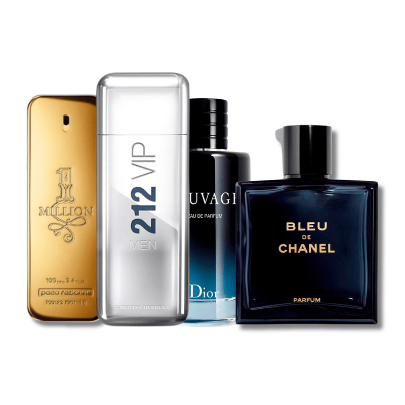 Mega Combo 4 x 1 , One Millon, Sauvag, Bleu y 212 V.I.P