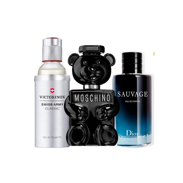 Super Combo Sport Seductor , Toy boy, Sauvage y swiss army