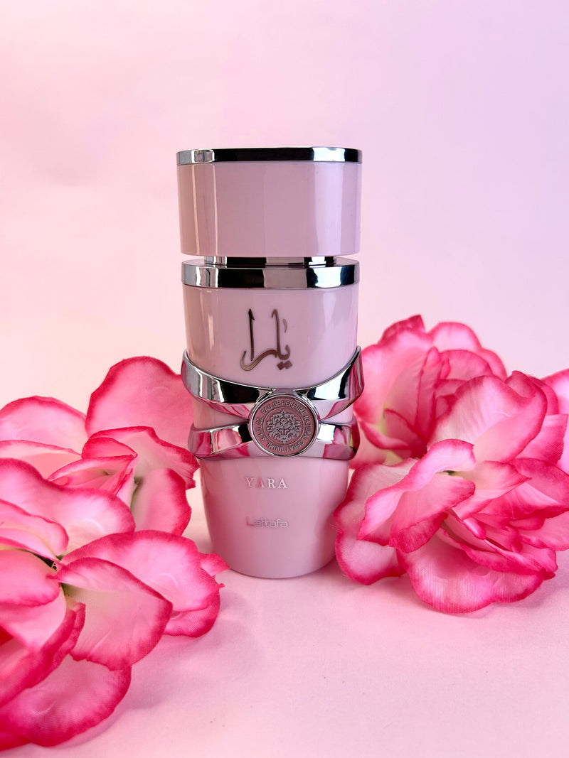 Super Kit lattafa yara Perfume, crema, perfumero y splash