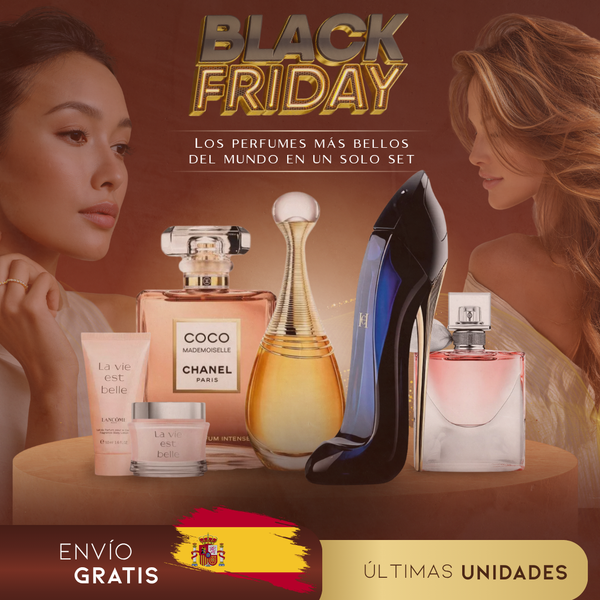 Compra 1 y llévate 4 – Set de perfumes Glamour Imported + 2 Regalos exclusivos