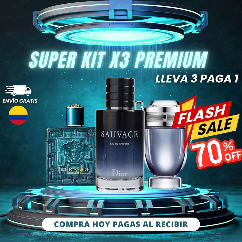 Combo Premium X3 Hombre